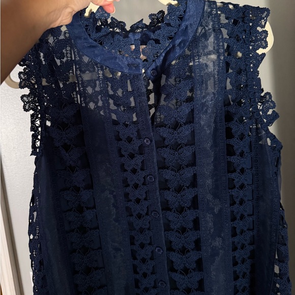 Nordstrom Blue Sleeveless Crew Neck Mini - Picture 4 of 7